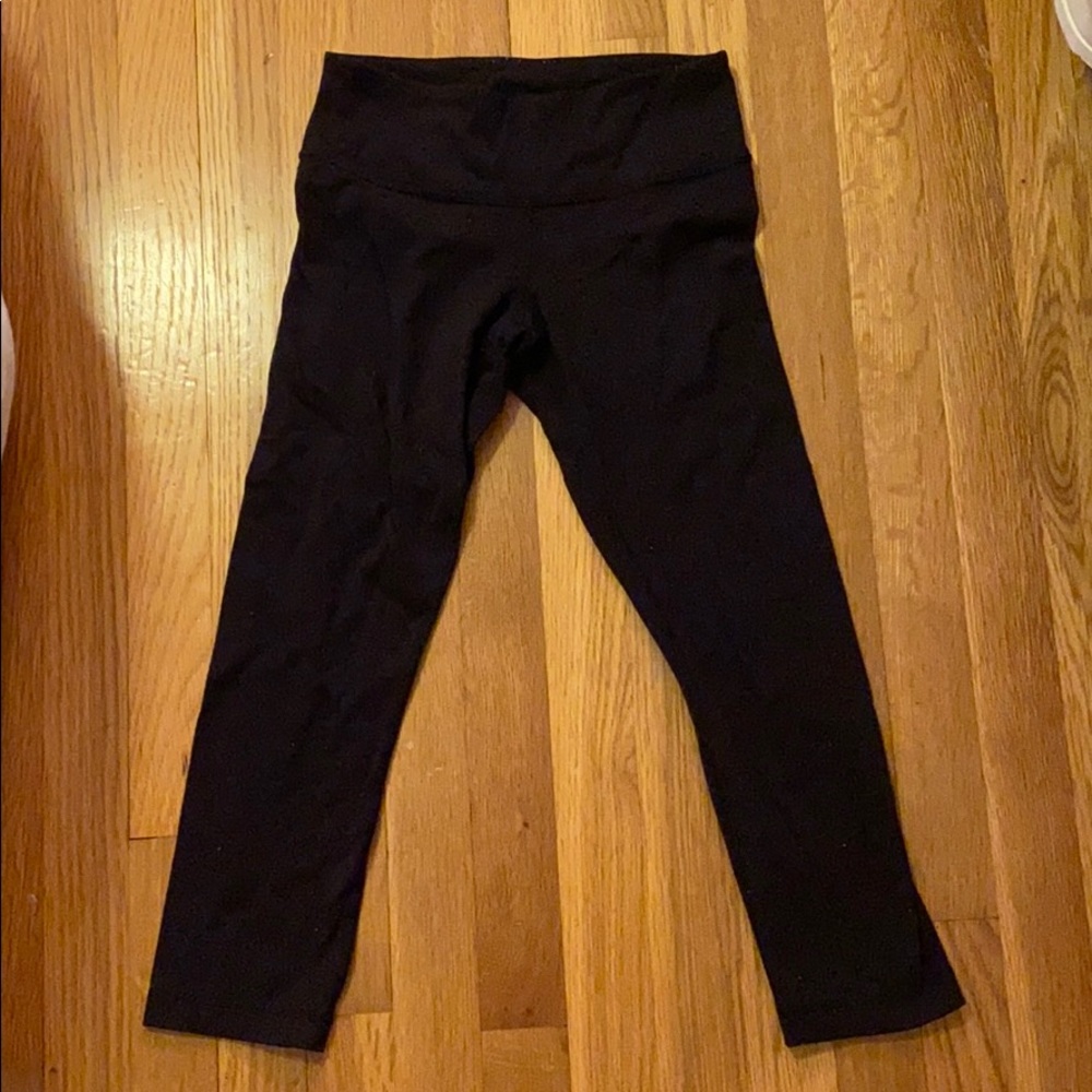 Lululemon Wunder Under Cropped Black Leggings